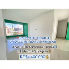 Vendo Apartamento En El Km 14 De La Autopista Duarte A Pasos Del Banco Popular Y La Nueva Estación De Metro Residencial Michelle Marie, Santo Domingo Oeste, República Dominicana