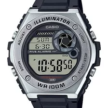 Relógio Casio Masculino Digital Standard Preto Original Cor Da Correia Preto 2 Cor Do Bisel Prata