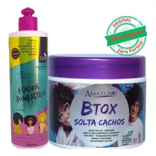 Btox Solta Cachos Anti Frizz 500g + Shampoo Desembaraçante