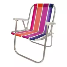 Silla Baja Alumnio Reposera Playa Playera Balcon Liviana