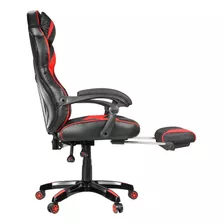 Silla Gamer Macrotel Mvch06 5 Con Reposapies Color Negro