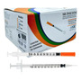 Seringa De Plástico Veterinário, Médico, Hospitalar,clinicas, Uso Em Geral Descartável Sr 0,5ml Com Agulha 0.5 Ml
