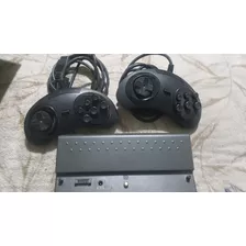 2 Controles Tectoy E Bateria T5000 Tectoy No Estado Sem Test