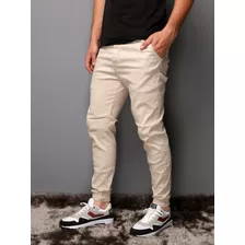  Calças Jans Masculina Jogger Com Punho Na Perna Elastico