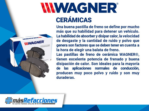 Balatas Ceramicas Traseras P/ Kia Spectra5 2005-2009 Wagner Foto 4