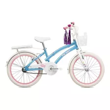 Bicicleta Paseo Infantil Olmo Infantiles Tiny Dancers R20 Frenos V-brakes Color Turquesa 