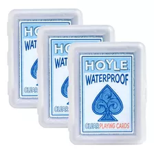 Hoyle Cartas Transparentes Impermeables (paquete De 3)