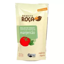 Molho Tomate Orgânico Manjericão 200g - Bendita Roça