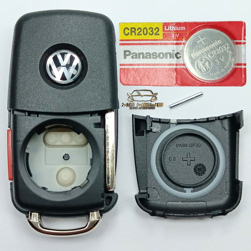 Carcasa Llave Control Vw Amarok Saveiro Gol 2b+1 Y Pila Foto 2