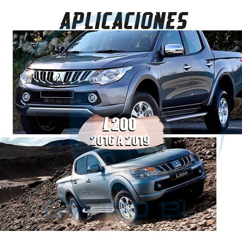 Burrera Tumbaburros Trainer Mitsubishi L200 2016-2019 Negro Foto 5