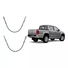 Par Cabos Aço Tampa Caçamba Vw Amarok 2010 11 12 13 14 15 16