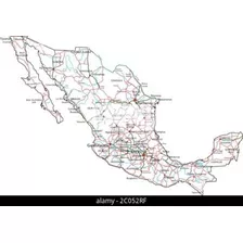 Mapa Republica Mexicana Carreteras Con Nombre
