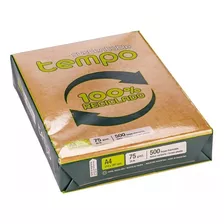 Resma A4 75gr Tempo Sustentable 100 % Reciclado