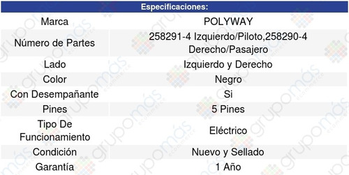 Par Espejos Oldsmobile Silhouette 97/04 Polyway Foto 3