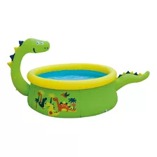 Piscina Infantil Dinosaurio Inflable Lanza Agua 62x175cm