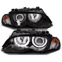 Faros Bmw Serie 1 Con Ojo De Angel 2006-2012 (precio X Par)