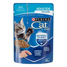 Alimento Cat Chow Pouch Adulto Pescado 85g