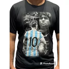 Remera Lio Y Diego Argentina Futbol Mundial Talles S Al Xxl