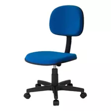 Cadeira De Escritório Qualiflex Secretária Azul Com Estofado De Náilon