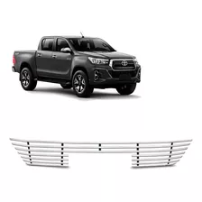 Sobre Grade Inferior Nova Hilux 2019 Aço Inox Cromada Slim