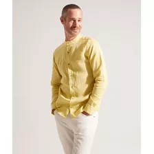 Camisa Hombre Patprimo M/l Amarillo Lino 44012889-60671