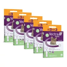 5 Vectra Gatos Para Gatos Até 10kg 15 Pipetas Envio Imediato