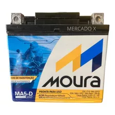 Bateria Moura Ma5d 125/150 Cg/titan/biz/nxr/bros/fan/xre300