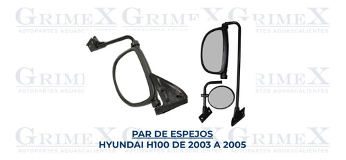 Par Espejo Hyundai H100 2003-03-04-05-2005 Tyc Ore Foto 3