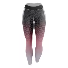 Calça Legging Missy Fitness Academia Degrade Preto Rosa