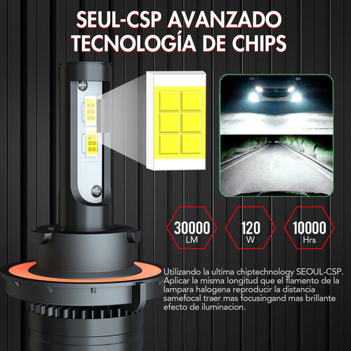 Cd 28000lm Kit De Focos Led 9008 Luz Alta Y Baja For Foto 6