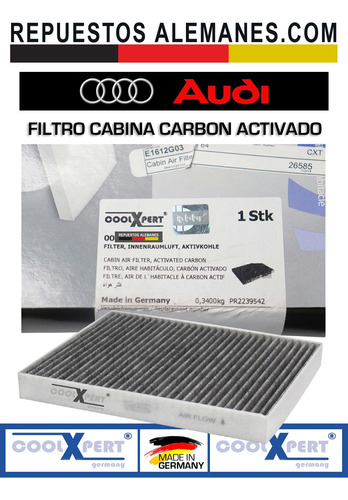 Filtro Cabina Carbon Activado Audi Q7 3.0 / 3.6 / 4.2 / 6.0 Foto 3
