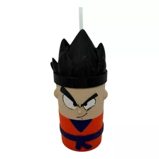 Vaso Dragon Ball Goku Impresion 3d Pintado A Mano