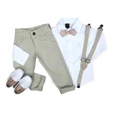 Terno Infantil Camisa Social +gravata+calça+colete Casamento