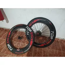 Par De Rodas Tubular 700c De Carbono 88mm