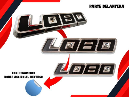 Kit De Emblemas Laterales Y De Tapa Ford Lobo 2009-2014 Foto 3