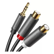 Cable Audio Auxiliar Jack 3.5mm A 2 Rca Hembra 25cm Ugreen