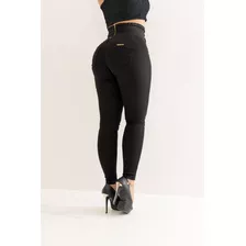 Calça Modeladora Exuberante Black Mamacita Jeans