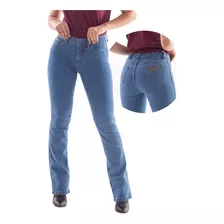 Calça Feminina Jeans Strech Tradicional Premium Lycra Casual