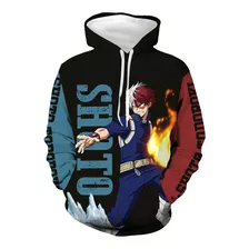 Nuevo Sudadera Con Capucha Mi Héroe Academia Todoroki Shoto