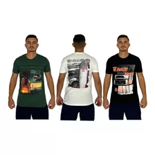 Kit 8 Camisetas Masculina Revenda Atacado Gola Redonda