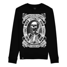 Sudadera Cuello Redondo Mors Non Mora | Skull | Kingmonster