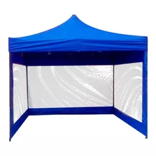 Carpa Paredes Ventana 3x3 Armable Plegable Impermeable Toldo Color Azul