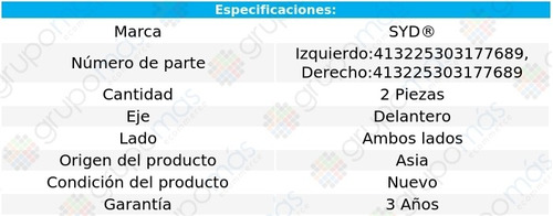 2 Bases Para Amortiguador Del Volvo Xc90 03 Al 14 Syd Foto 2