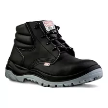 Botin Grafa 70 Homologado Cuero Negro 203