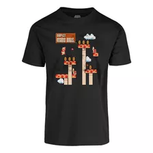 Playera De Hombre Maro Bros Level 5 Retro Original Nintendo