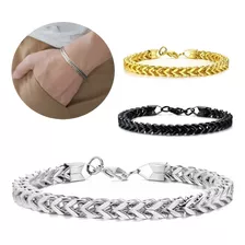 Pulsera Masculina Acero Quirúrgico Hombre Moda - Brazalete