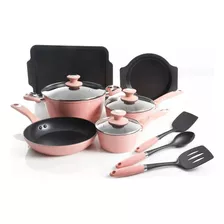 Conjunto De Utensílios De Cozinha Oster De 12 Peças Dusty Rose