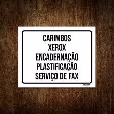 Kit 10 Placa Carimbos Xerox Encadernação Plastificação Fax