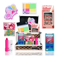 Maleta Maquiagem Teen Completa Kit Infantil Sombra Blush Pó