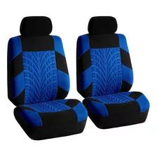 Juego De Fundas Para Asientos De Coche Fh Group, Tela Azul D